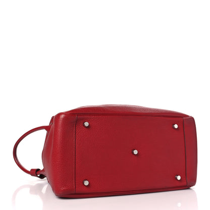 Hermes Taurillon Clemence Lindy 34 Rouge Garance 4 of 15