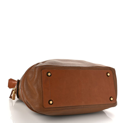 Celine Caflskin Bowling Bag Brown 4 of 14