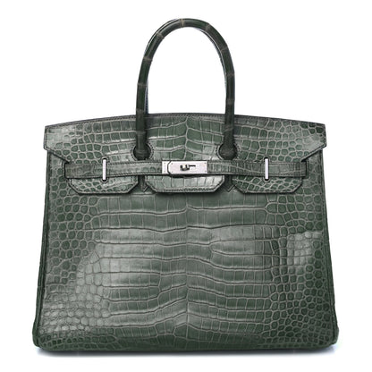 Hermes Matte Porosus Crocodile Birkin 35 1 of 35