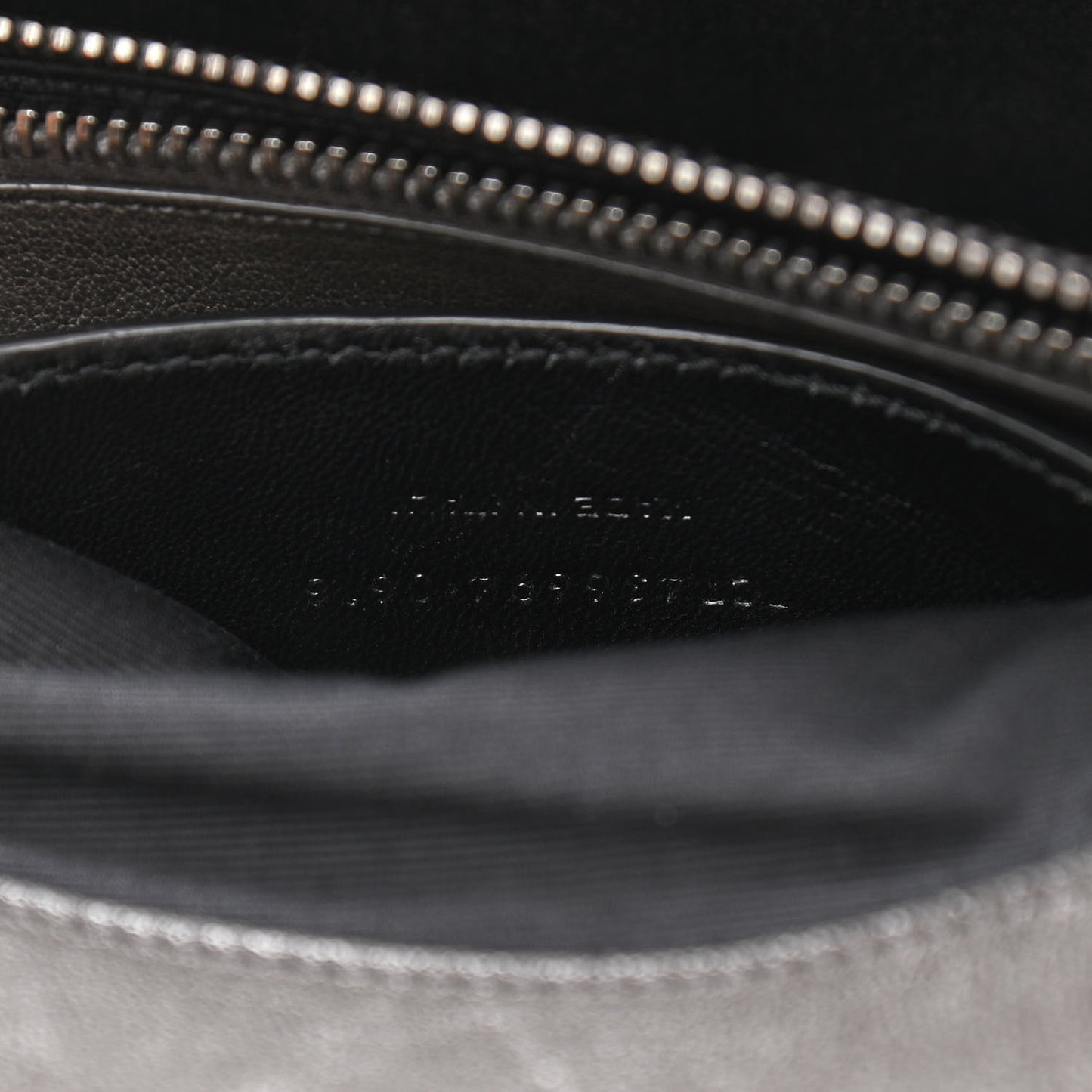 Sheepskin Tri-quilt Monogram Large College Satchel Black