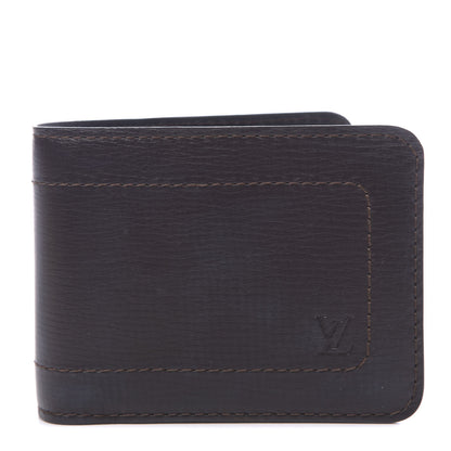 Louis Vuitton Utah 6 Cards Bill Holder Wallet Coffee 1 of 8