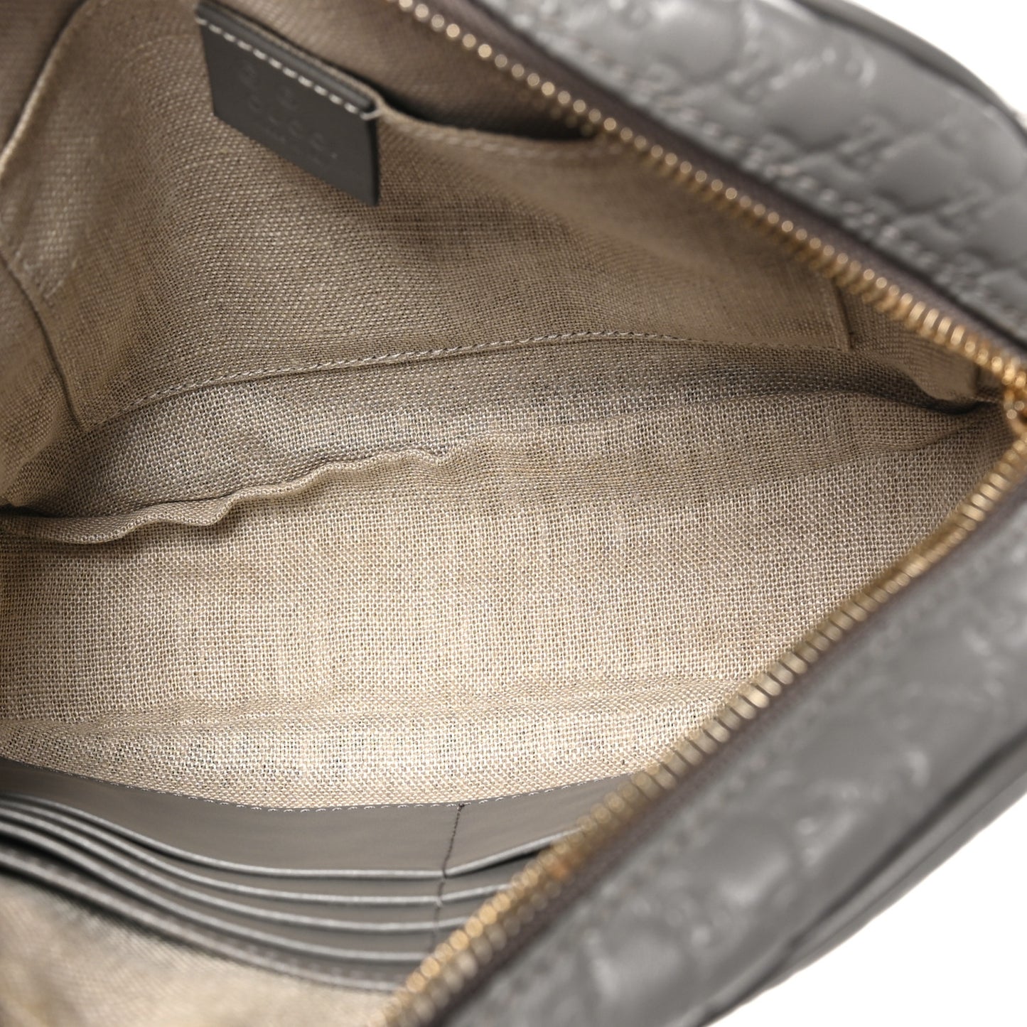Microguccissima Mini Bree Messenger Bag Grey