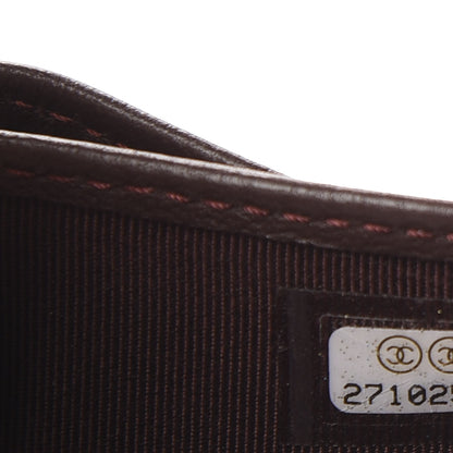 Chanel Lambskin Quilted Compact Flap Wallet Black 8 of 9