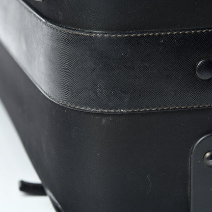 Prada Tessuto Nylon Saffiano Trolley Luggage Black 29 of 32