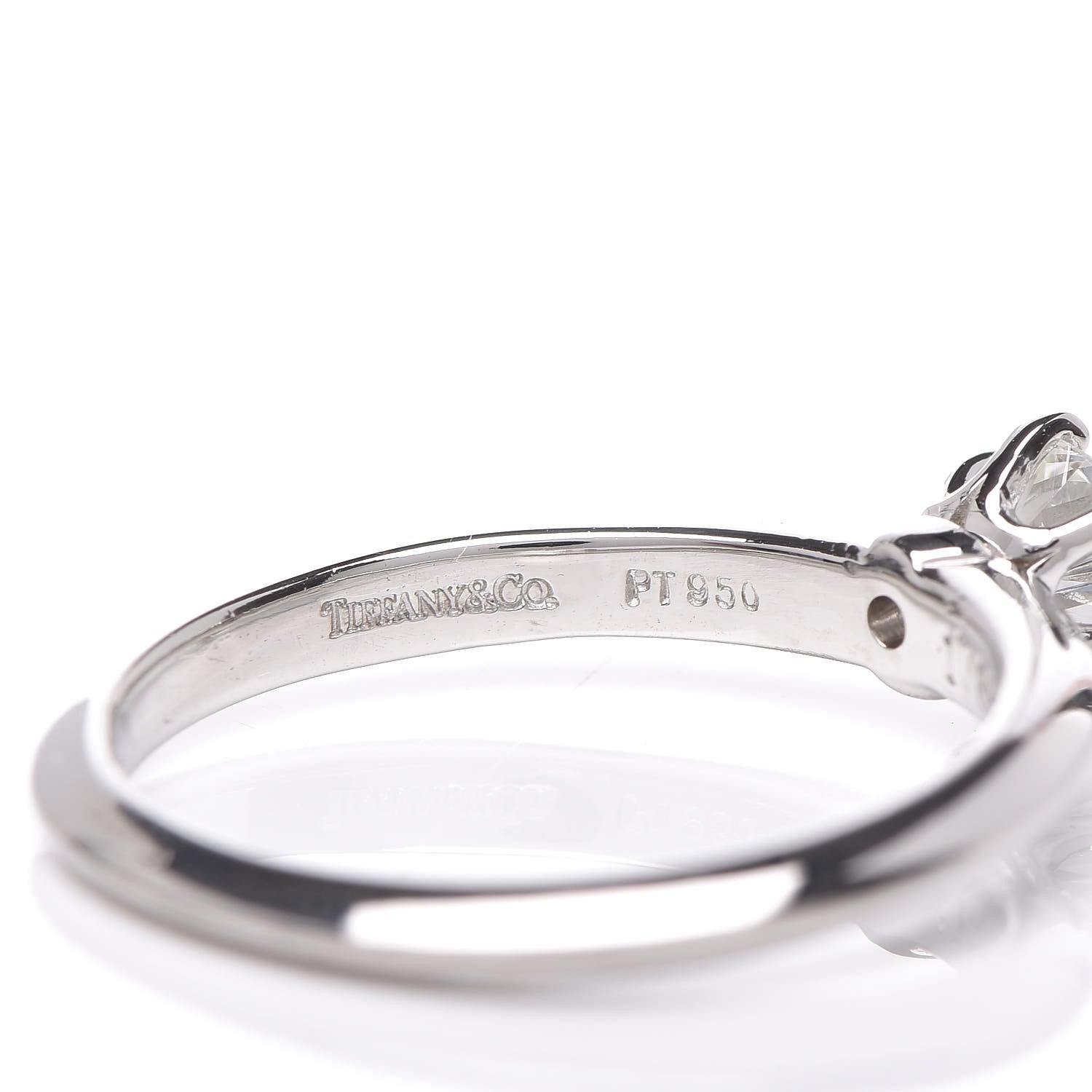 Tiffany Platinum Diamond .34ct Solitaire Engagement Ring 47 4.25 5 of 7