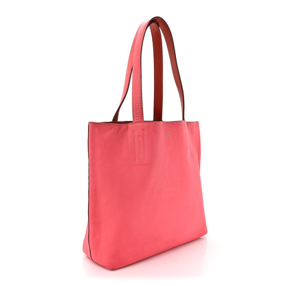 Hermes Veau Sikkim Swift Double Sens 28 Reversible Tote Peony Sanguine 5 of 26