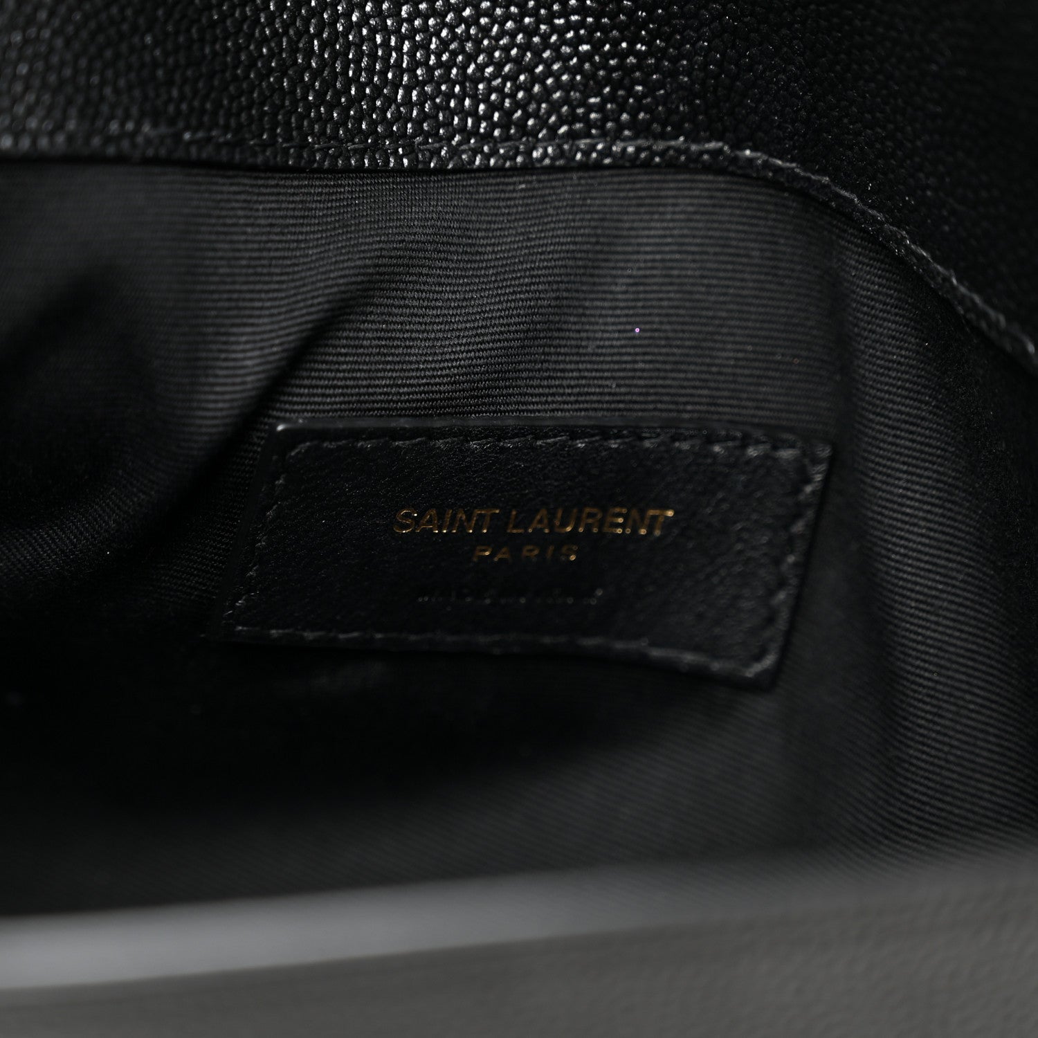 Saint Laurent Grain De Poudre Uptown Pouch Black 6 of 8