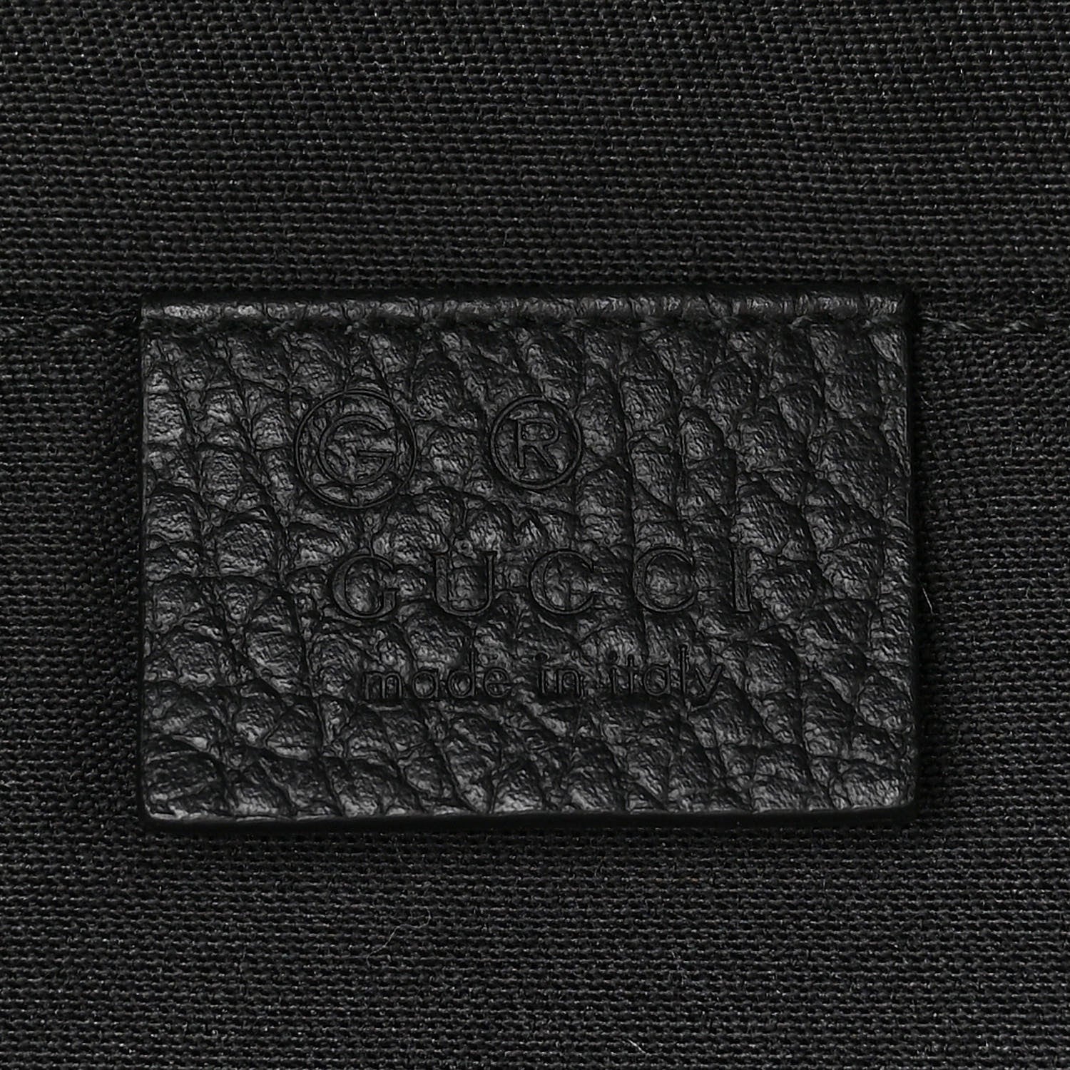 Gucci Nylon Monogram Fanny Pack Belt Bag Black 6 of 10