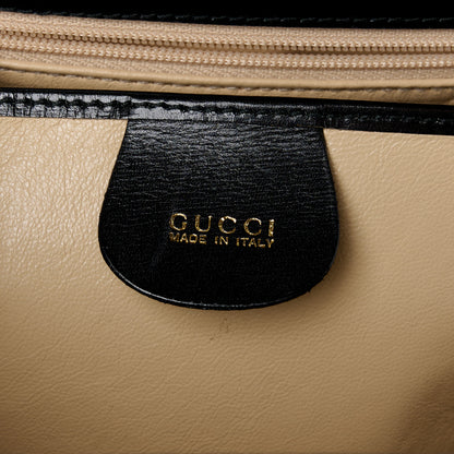 Gucci Calf Hair Top Handle Frame Bag Black White 6 of 13