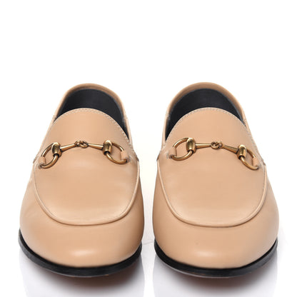 Gucci Lambskin Womens Brixton Horsebit Loafers 35.5 Wheat 2 of 9