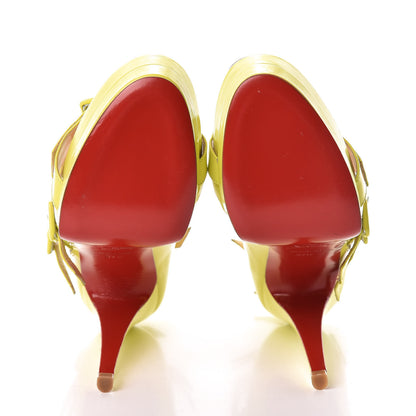 Christian Louboutin Patent Differa 140 Platform Sandals 37.5 Souffre 7 of 12
