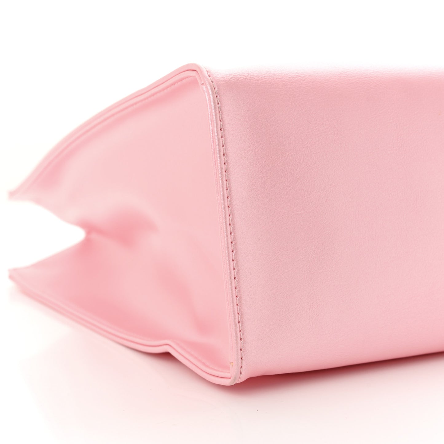 Metallic Vegan Leather Medium Shopping Bag Ballerina
