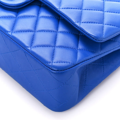 Chanel Lambskin Quilted Medium Double Flap Royal Blue 11 of 11