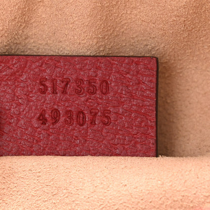 Gucci GG Supreme Monogram Flora Web Mini Ophidia Shoulder Bag Red 12 of 17