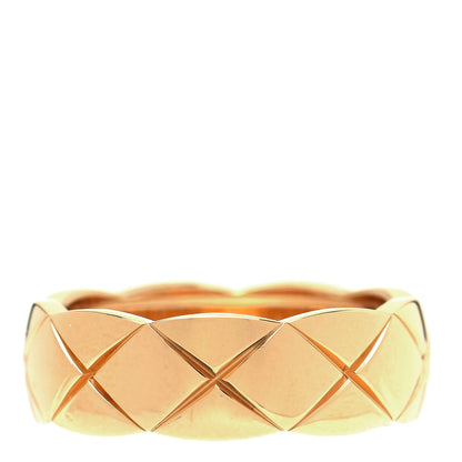 Chanel 18K Yellow Gold Small Coco Crush Ring 55 7.25 3 of 4