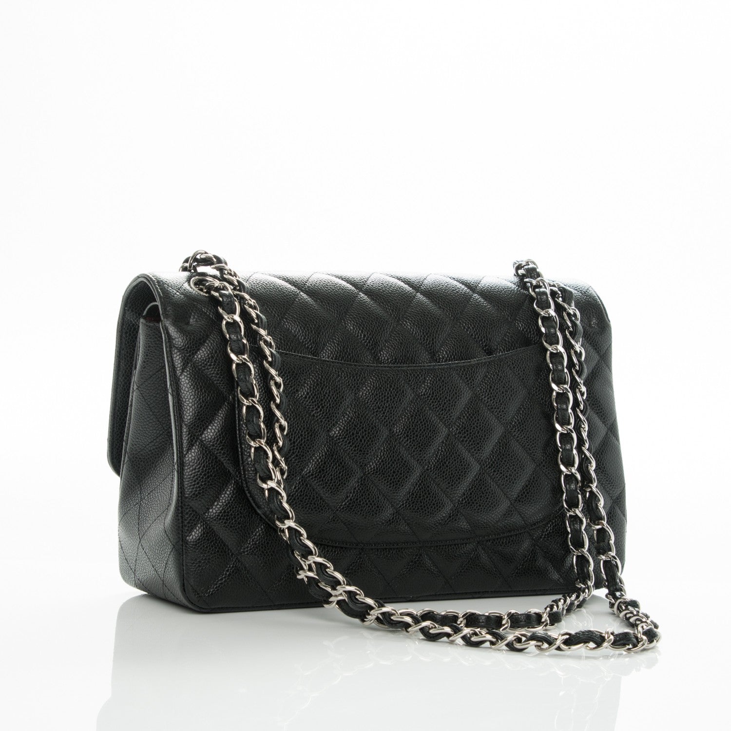Chanel Caviar Quilted Jumbo Double Flap Black 4 of 9