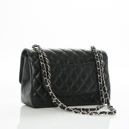 Chanel Caviar Quilted Jumbo Double Flap Black 4 of 9