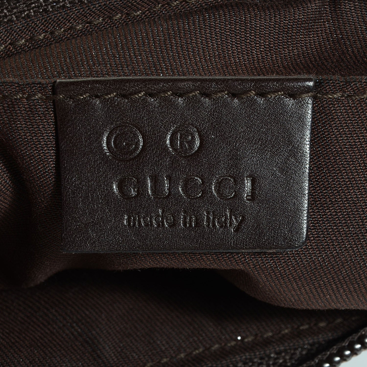 Gucci Denim Monogram Half Moon Hobo Dark Brown 6 of 7