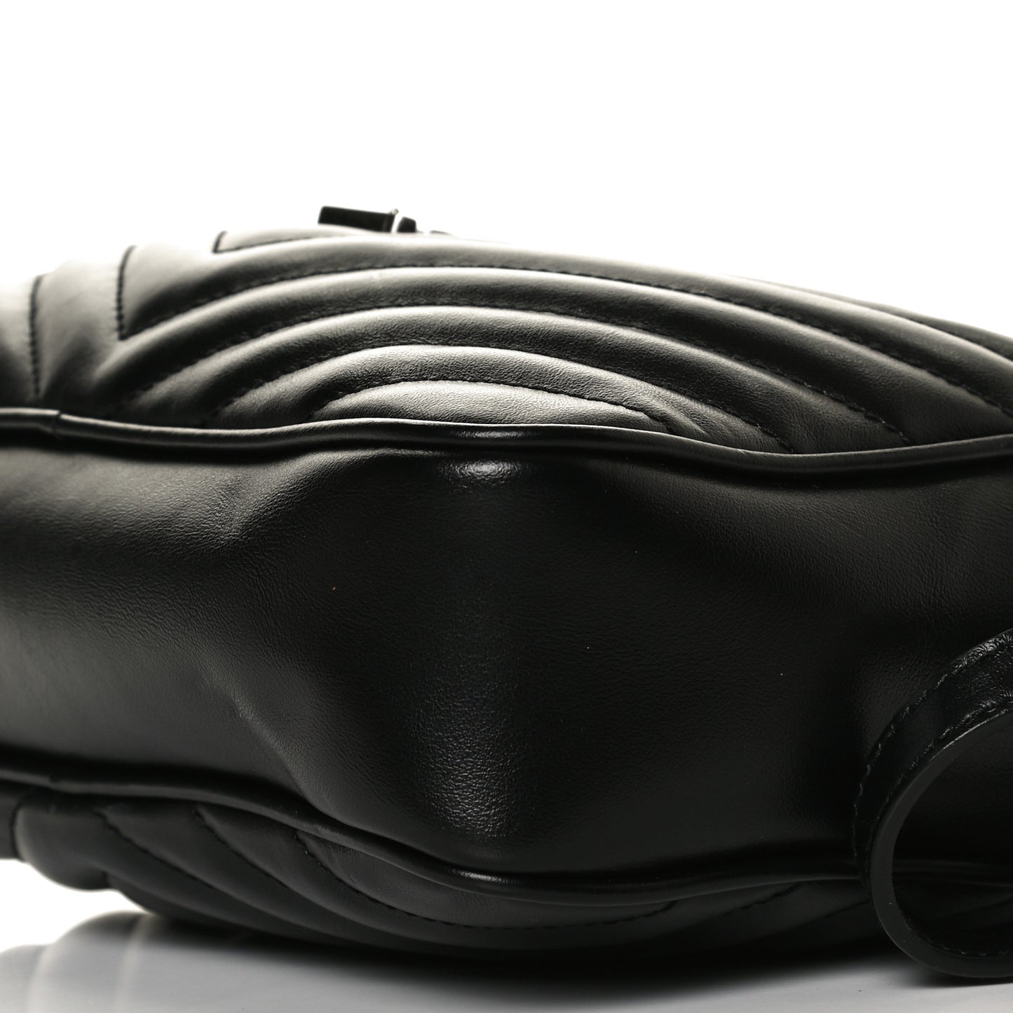 Calfskin Matelasse Monogram Lou Camera Bag Black