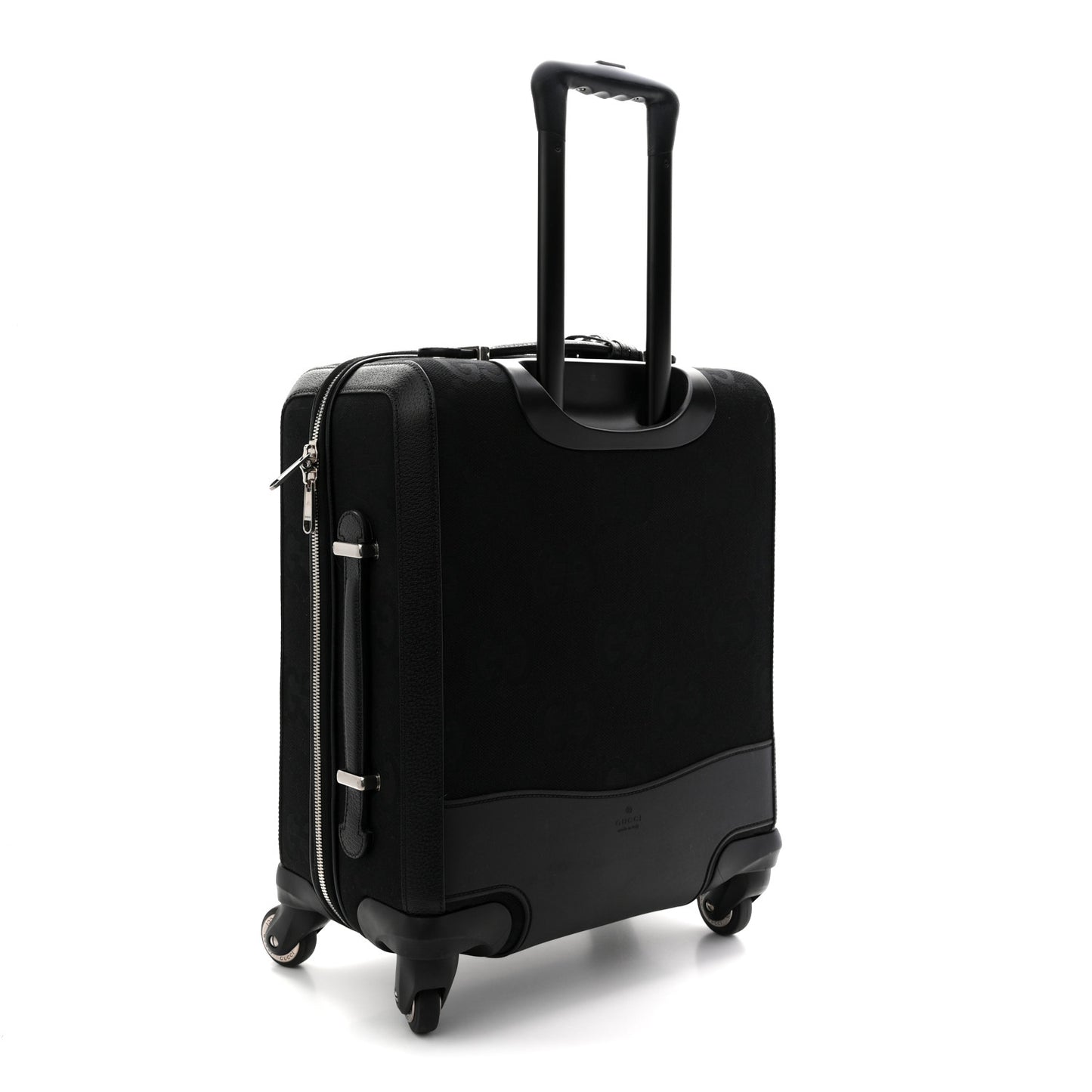 Monogram Jumbo GG Canvas Textured Calfskin Small Carry On Trolley Black