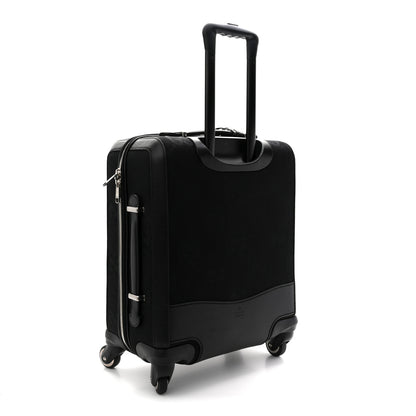 Gucci Monogram Jumbo GG Canvas Textured Calfskin Small Carry On Trolley Black 2 of 11