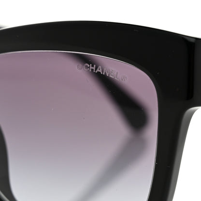 Chanel Acetate Crystal CC Rectangle Sunglasses 5496-B Black 7 of 7