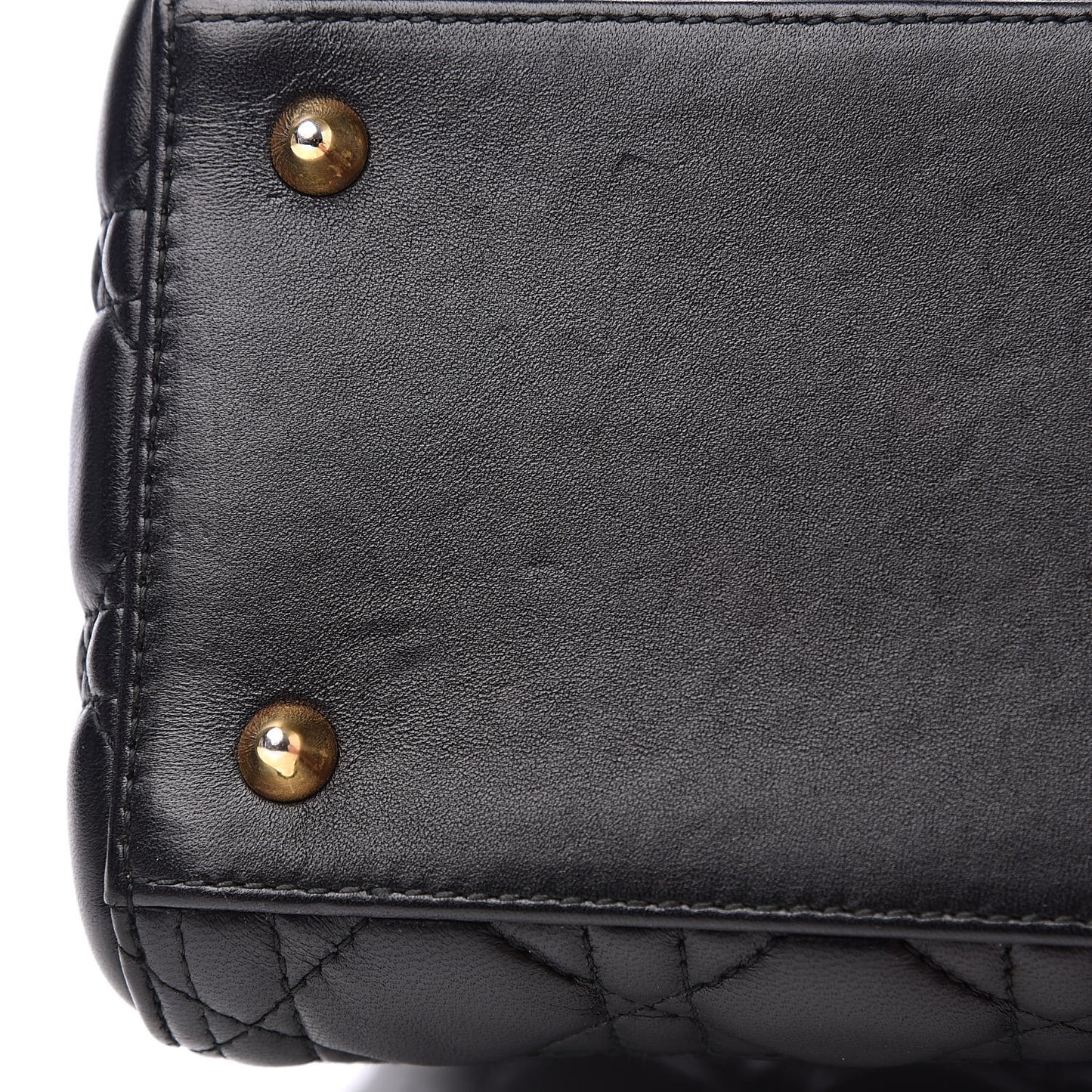 Lambskin Cannage Medium Lady Dior Black