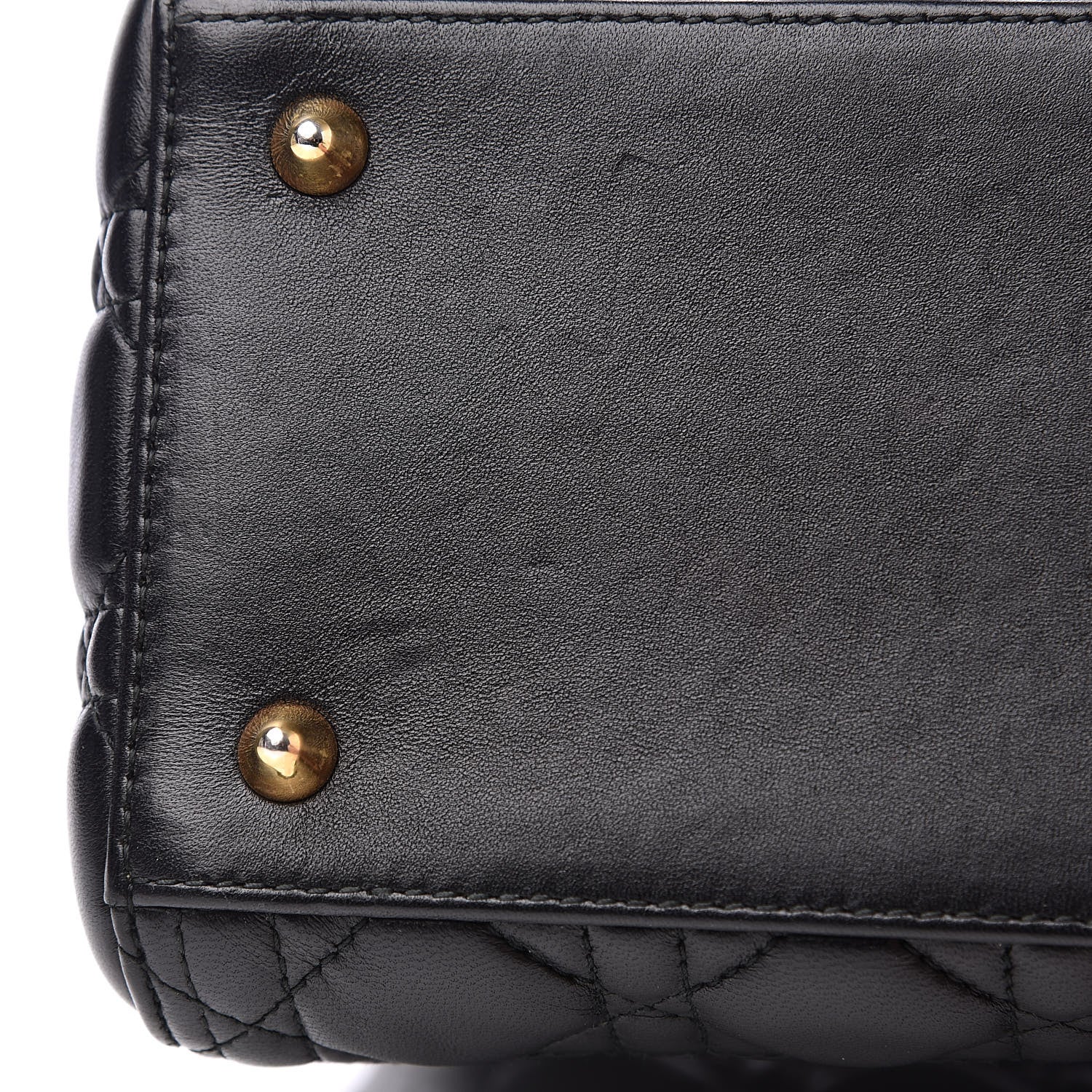 Christian Dior Lambskin Cannage Medium Lady Dior Black 11 of 14