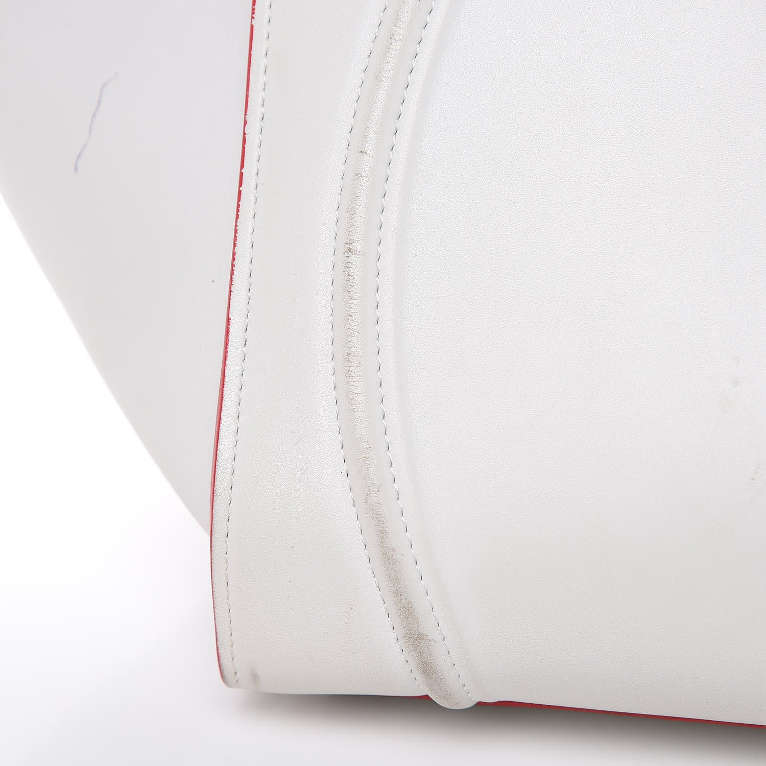 Celine Smooth Calfskin Medium Phantom Luggage White 16 of 26