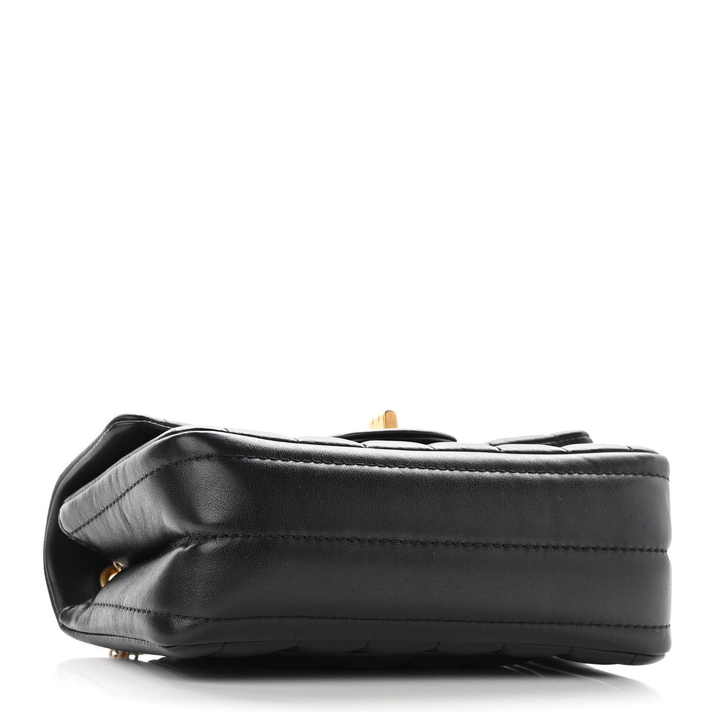 Aged Calfskin Vertical Quilted 2.55 Reissue Mini Flap Black