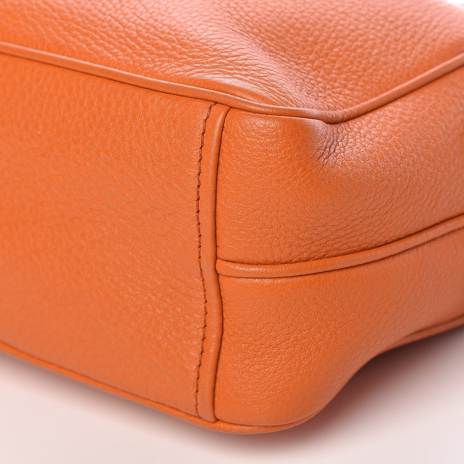 Prada Vitello Daino Medium Double Zip Shoulder Bag Papaya 10 of 15