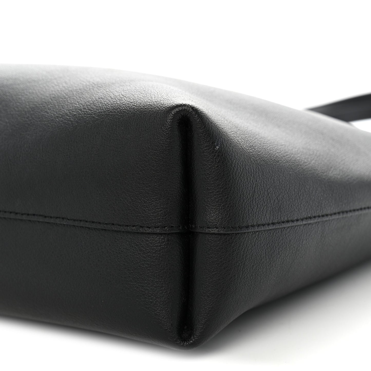 Calfskin North-South Shopping Tote Black