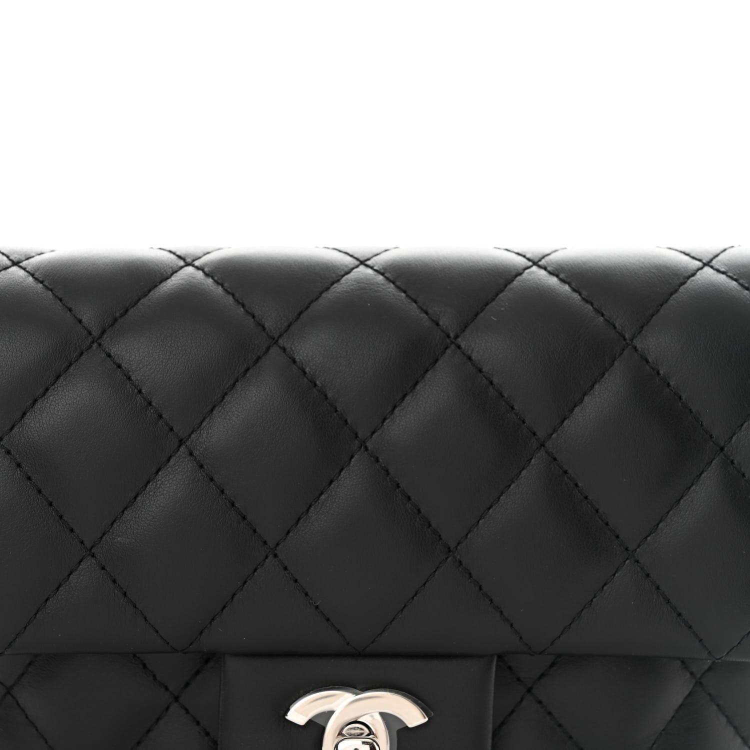 Chanel Calfskin Quilted CC Uniform Flap Belt Bag Black 9 of 11