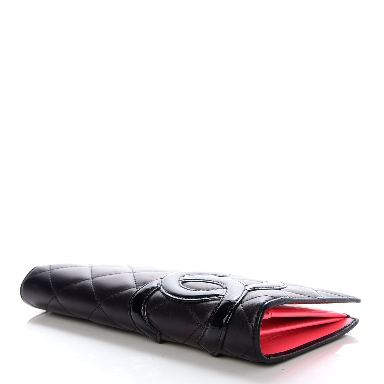 Chanel Calfskin Quilted Cambon Yen Wallet Black 4 of 8