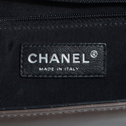 Chanel Calfskin Large Boy Flap Black Brown 6 of 9