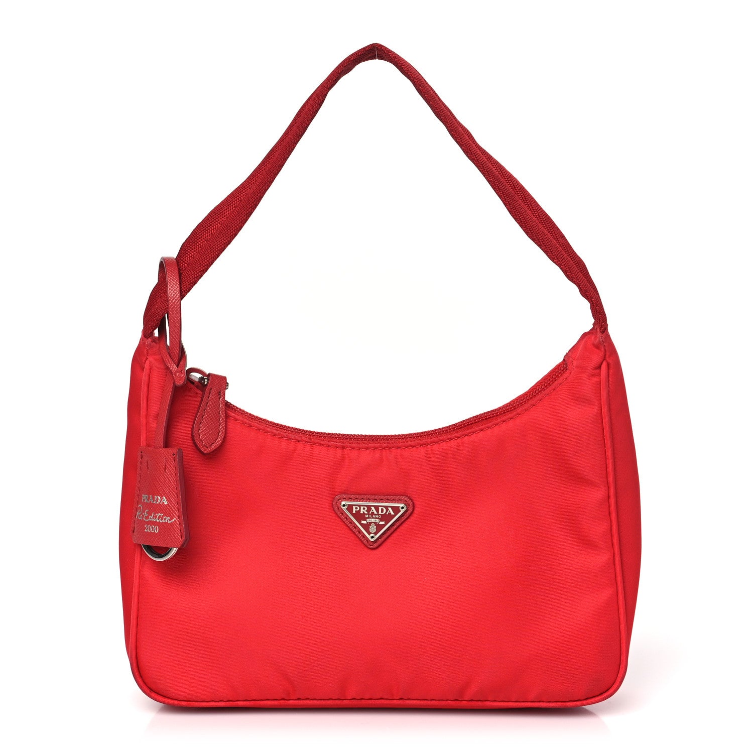 Prada Tessuto Nylon Mini Re-Edition 2000 Bag Rosso 1 of 10