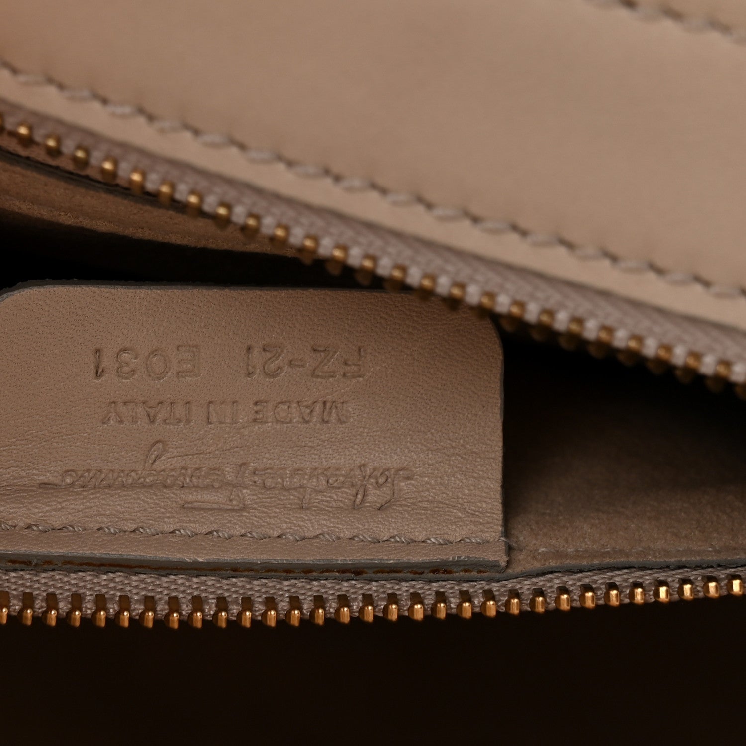 Salvatore Ferragamo Snakeskin Studded Medium Sofia Satchel Beige White 6 of 9