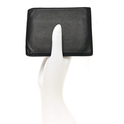 Hermes Epsom Citizen Twill Compact Wallet Black 2 of 7