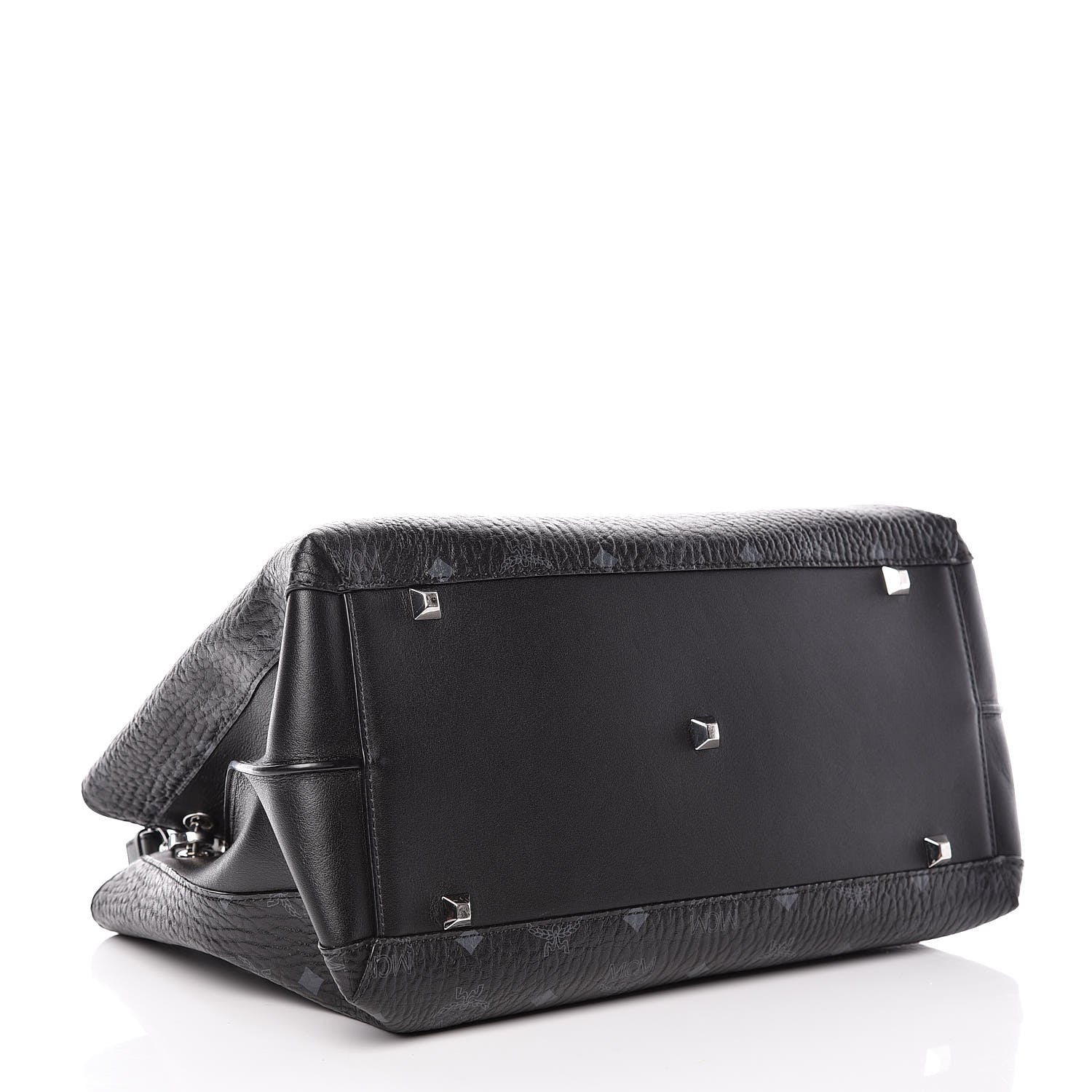 MCM Visetos Large Essential Tote Black 5 of 14