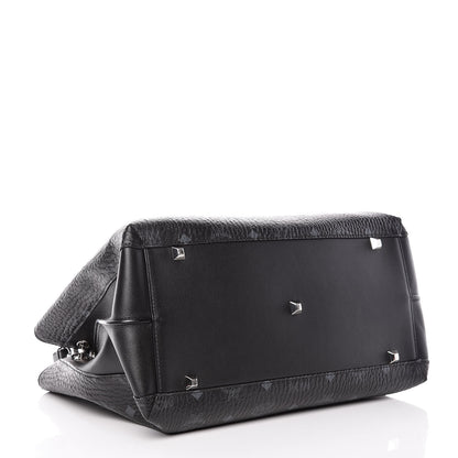 MCM Visetos Large Essential Tote Black 5 of 14