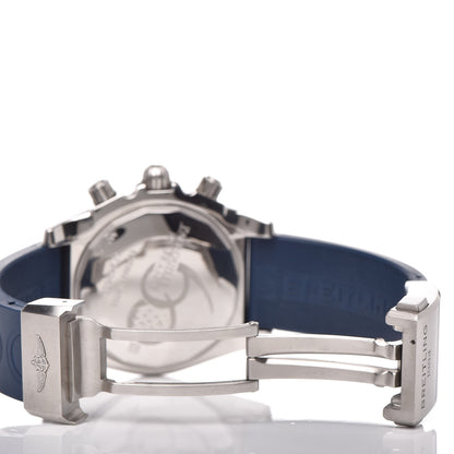 Breitling Stainless Steel Rubber 44mm Chronomat Patrouille De France Automatic Watch Blue AB0110 4 of 6