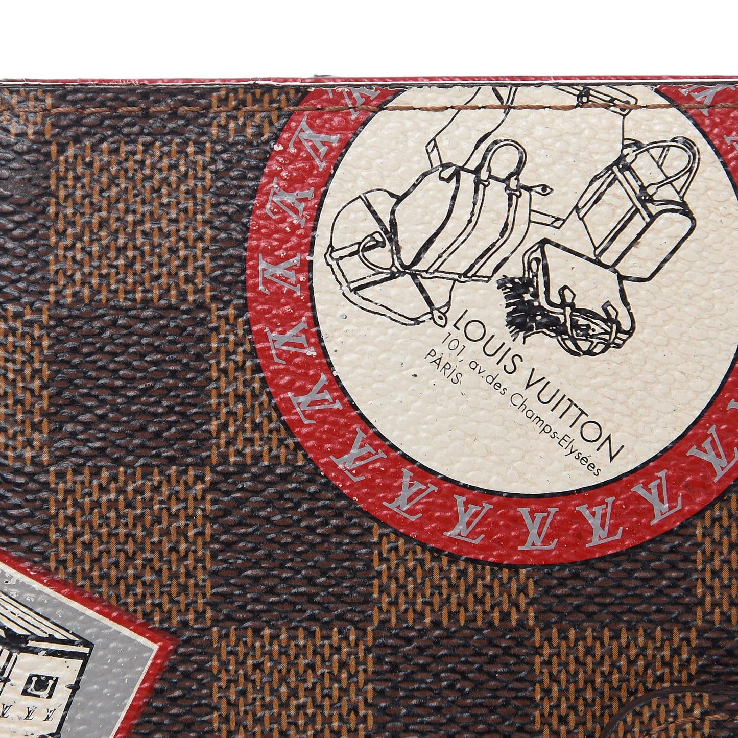 Damier Ebene Patch Small Ring Agenda Cover