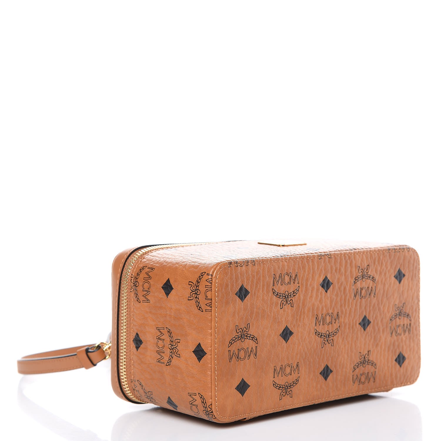 MCM Visetos Vanity Case Cognac 4 of 8