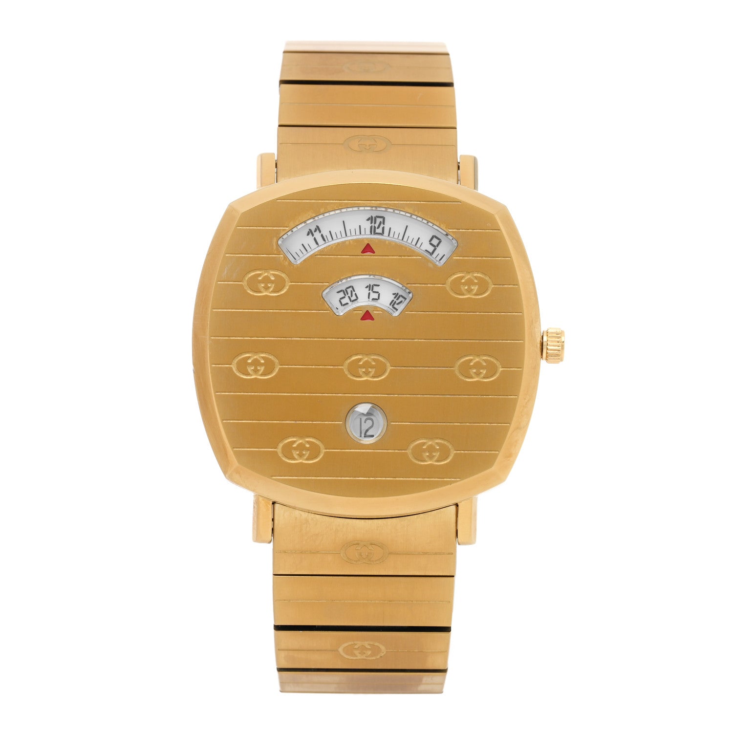 Gucci Stainless Steel 38mm Grip Quartz Watch Gold 1 of 5