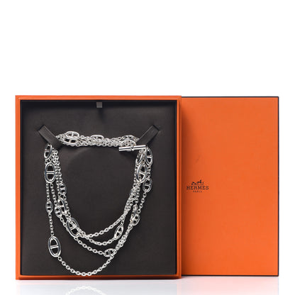 Hermes Sterling Silver Farandole Necklace 160 5 of 5