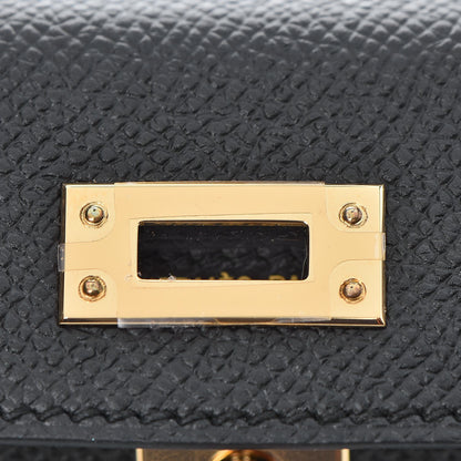 Hermes Epsom Mini Kelly Sellier 20 Black 9 of 27