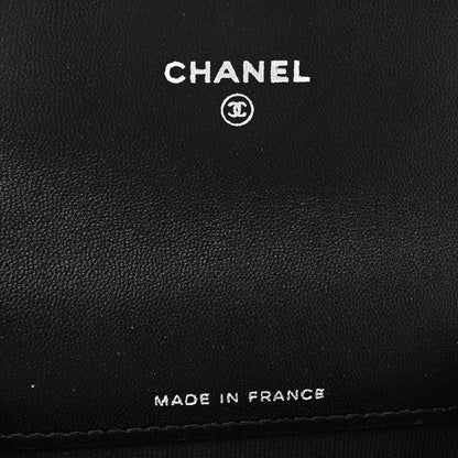 Chanel Lambskin Quilted Flap Card Holder Wallet So Black 6 of 8
