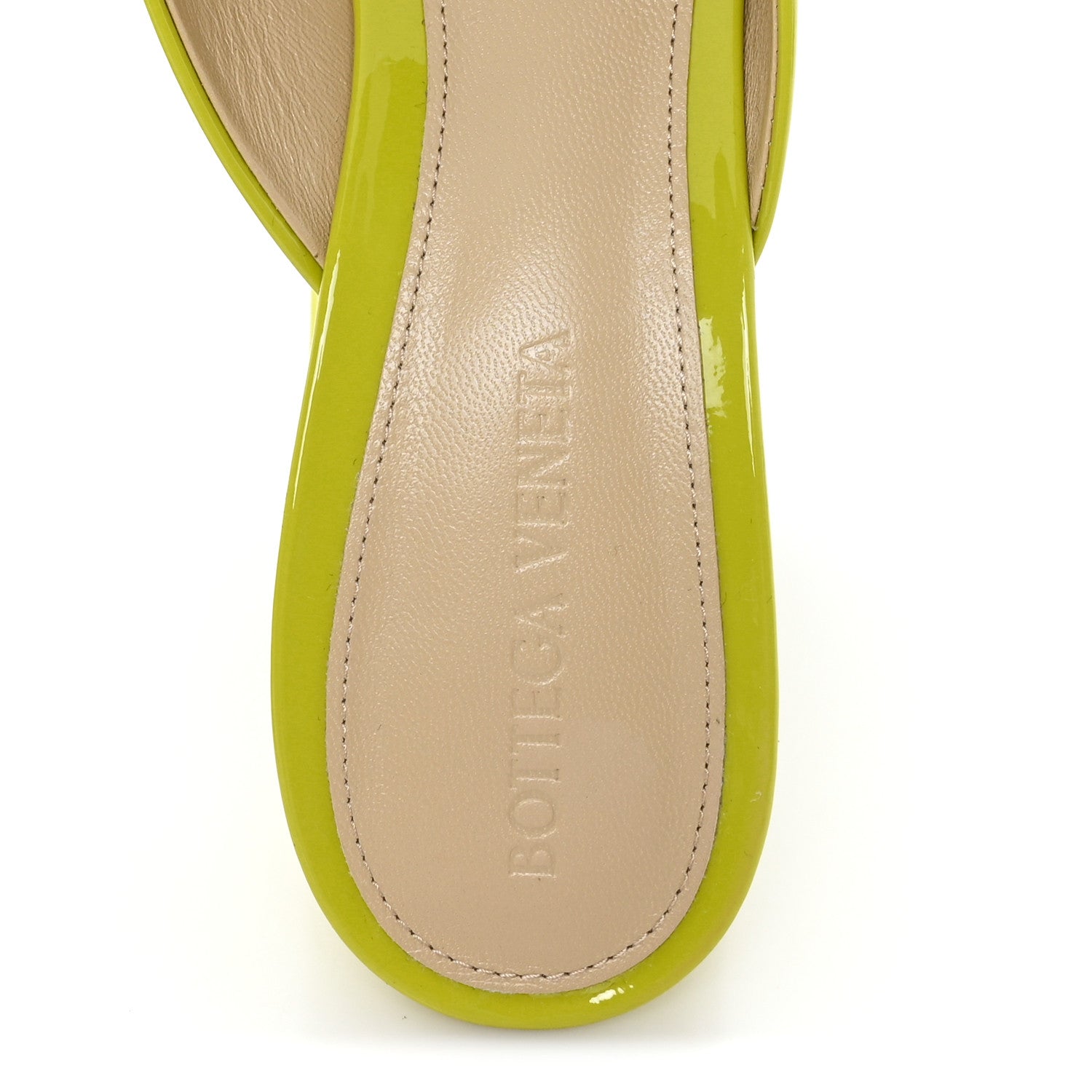 Bottega Veneta Supergloss Patent Tower 90mm Mule Pumps 38 Kiwi 9 of 10