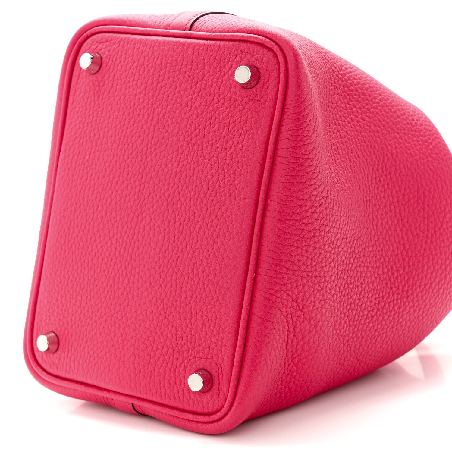 Hermes Taurillon Clemence Matte Alligator Picotin Lock Touch 18 PM Framboise 10 of 11