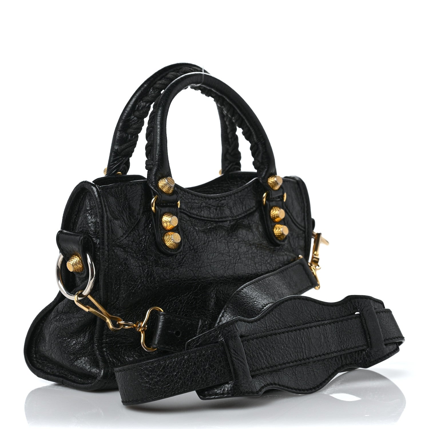 Balenciaga Agneau Giant 12 Gold Hardware Mini City Black 3 of 10